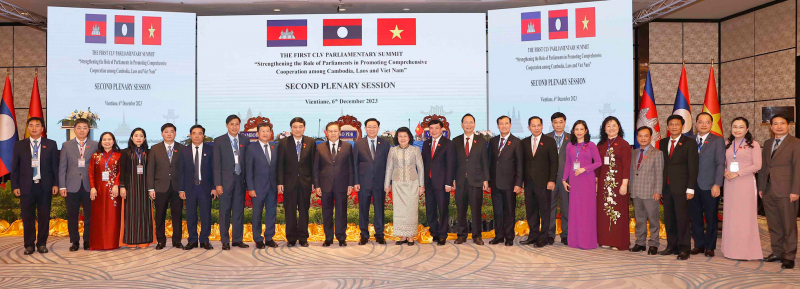 Hội nghị cấp cao Quốc hội ba nước Campuchia - Lào - Việt Nam thông qua Tuyên bố chung