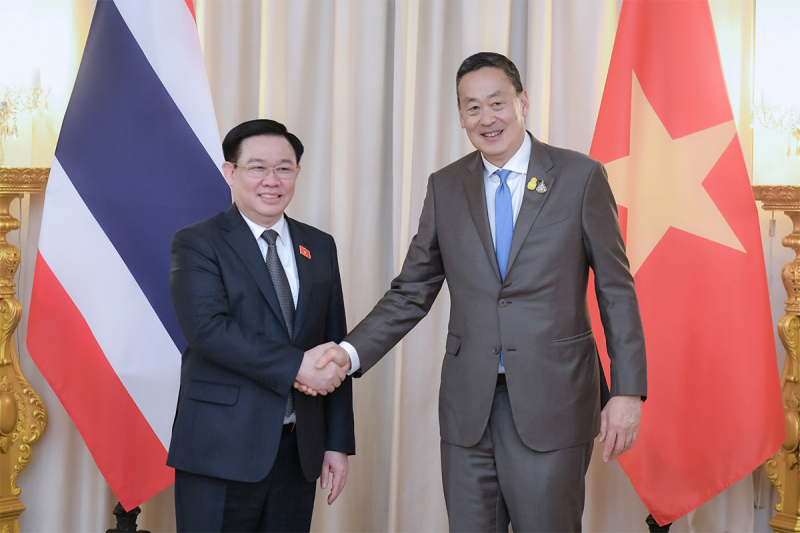 Chủ tịch Quốc hội Vương Đình Huệ hội kiến Thủ tướng Thái Lan Srettha Thaivisin -4