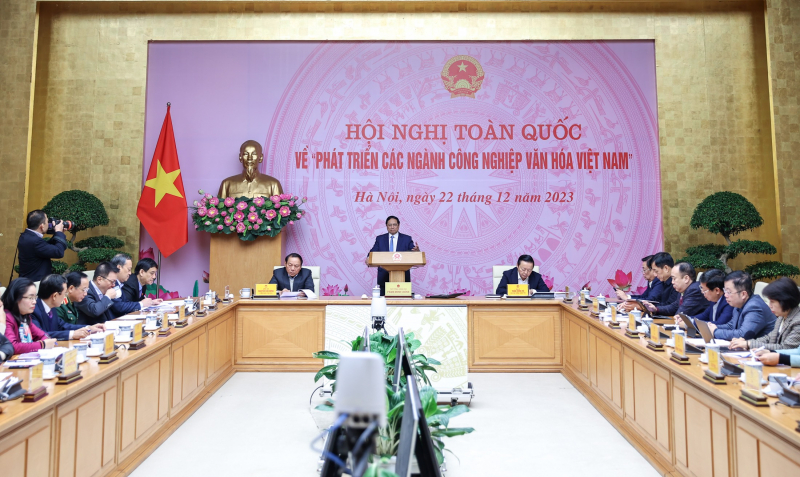 Thủ tướng chủ trì Hội nghị toàn quốc đầu tiên về phát triển các ngành công nghiệp văn hóa Việt Nam -1