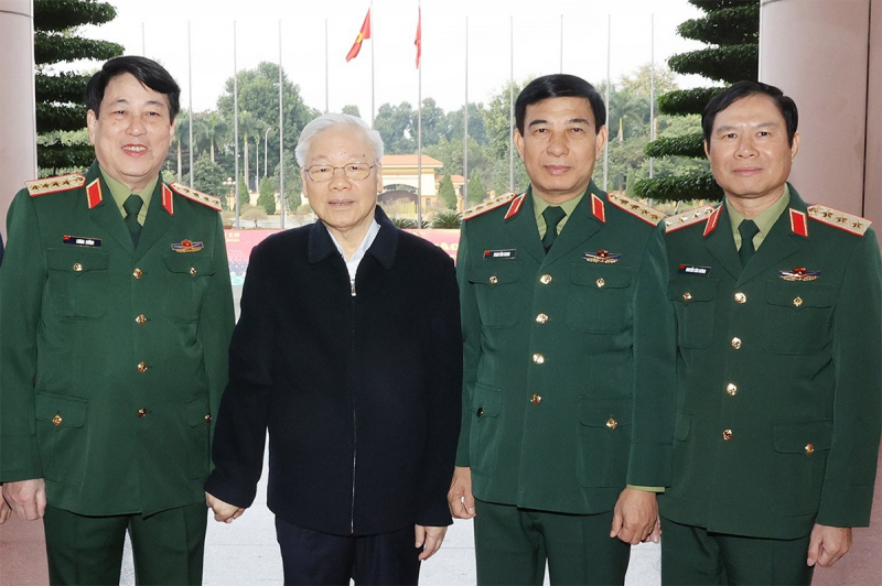 Một số hình ảnh Tổng Bí thư Nguyễn Phú Trọng chủ trì Hội nghị Quân ủy Trung ương lần thứ tám -0