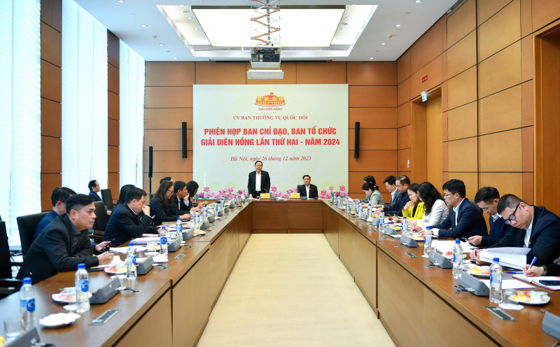 Phó Chủ tịch Thường trực Quốc hội Trần Thanh Mẫn chủ trì phiên họp Ban Chỉ đạo, Ban Tổ chức Giải Diên Hồng lần thứ Hai - năm 2024