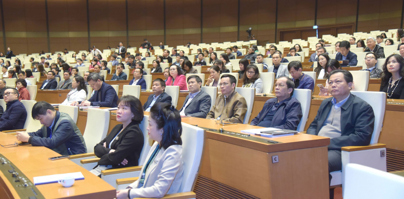 Chủ tịch Quốc hội Vương Đình Huệ dự Hội nghị tổng kết công tác năm 2023 và triển khai nhiệm vụ năm 2024 của Văn phòng Quốc hội
