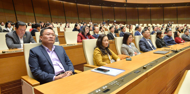 Chủ tịch Quốc hội Vương Đình Huệ dự Hội nghị tổng kết công tác năm 2023 và triển khai nhiệm vụ năm 2024 của Văn phòng Quốc hội