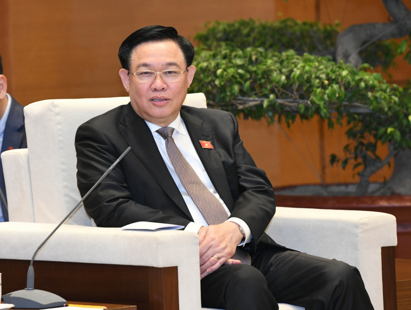 Chủ tịch Quốc hội Vương Đình Huệ tiếp Phó Chủ tịch Quốc hội Lào -0