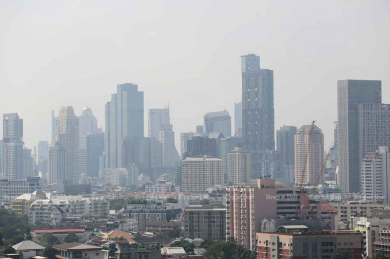 Tình trạng ô nhiễm không khí ở thủ đô Bangkok, Thái Lan. Ảnh: Bangkok Post