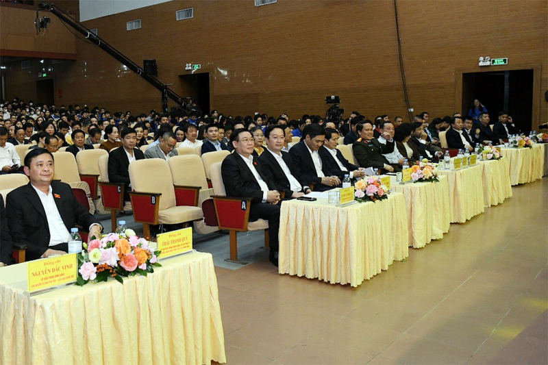 Chủ tịch Quốc hội Vương Đình Huệ dự Chương trình “Tết vì người nghèo –Xuân Giáp Thìn 2024” tại tỉnh Nghệ An -0