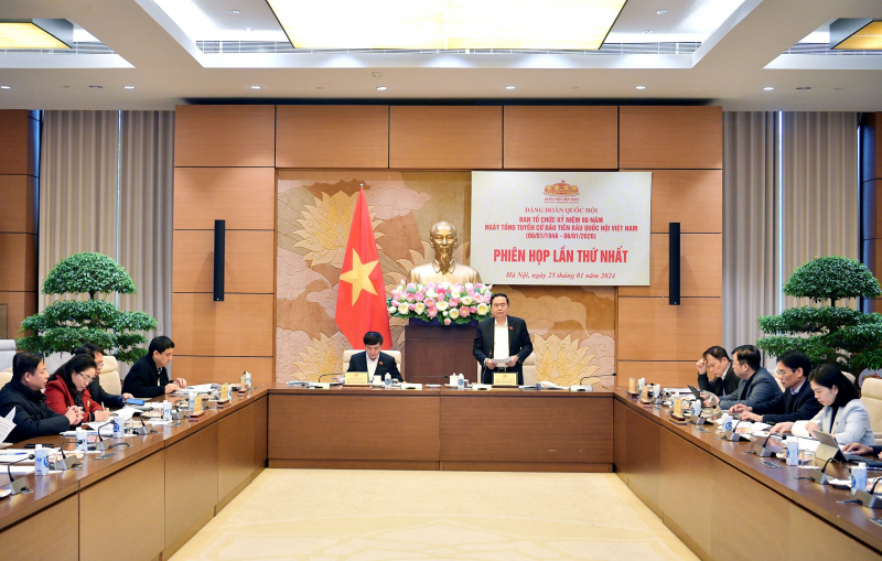 Phó Chủ tịch Thường trực Quốc hội Trần Thanh Mẫn chủ trì phiên họp Ban Tổ chức Kỷ niệm 80 năm Ngày Tổng tuyển cử đầu tiên bầu Quốc hội Việt Nam -2