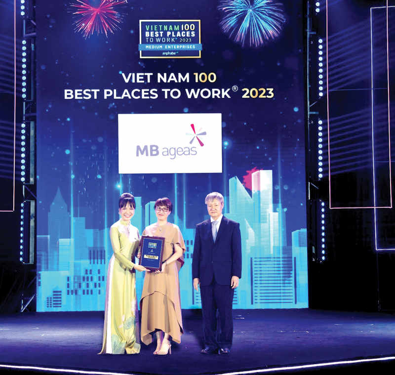 Bảo hiểm Nhân thọ MB Ageas Life được vinh danh  “Top 100 Nơi làm việc tốt nhất Việt Nam 2023” -0