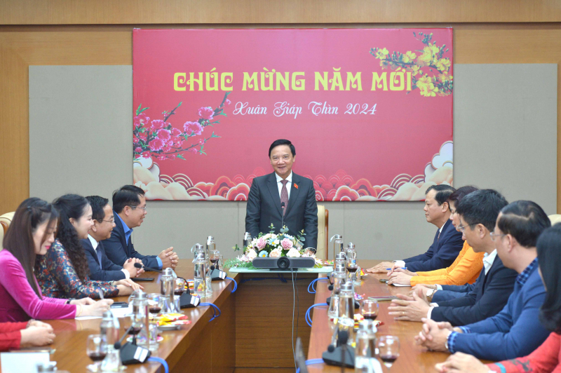 Phó Chủ tịch Quốc hội Nguyễn Khắc Định thăm Viện Nghiên cứu lập pháp và Báo Đại biểu Nhân dân -0