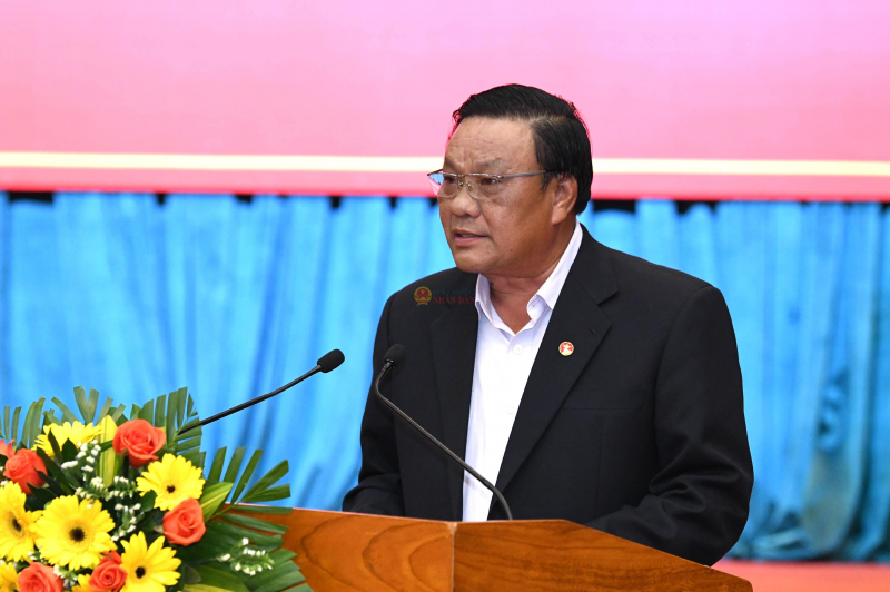 Chủ tịch Quốc hội Vương Đình Huệ làm việc với Ban Thường vụ Tỉnh ủy Bình Định -0
