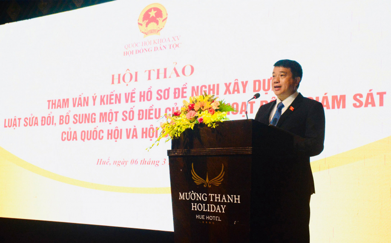 Phó Chủ tịch Quốc hội, Thượng tướng Trần Quang Phương dự Hội thảo về sửa đổi Luật Hoạt động giám sát của Quốc hội và HĐND -0
