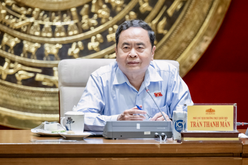 Phó Chủ tịch Thường trực Quốc hội Trần Thanh Mẫn làm việc với Văn phòng Quốc hội về công tác cán bộ -0