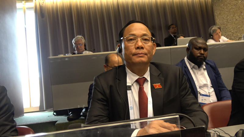 Phó Chủ tịch Quốc hội, Thượng tướng Trần Quang Phương tham dự Phiên khai mạc Đại hội đồng IPU-148 -0