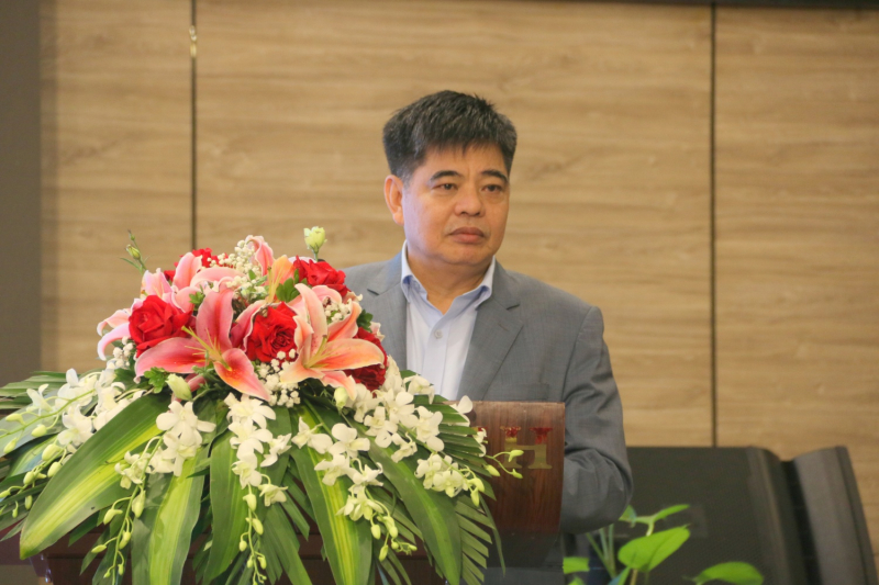 Vụ trưởng Vụ Địa bàn VI, Ủy ban Kiểm tra Trung ương Nguyễn Thanh Sơn phát biểu tại Hội thảo.   Ảnh: PVN