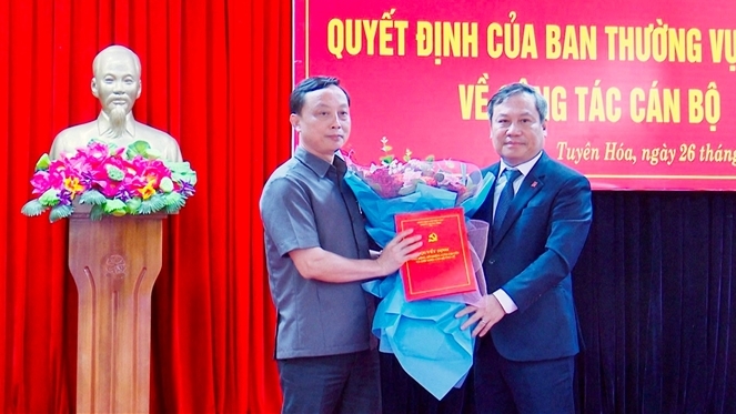 Quảng Bình: Hai Giám đốc Sở được điều động giữ chức Bí thư Huyện ủy