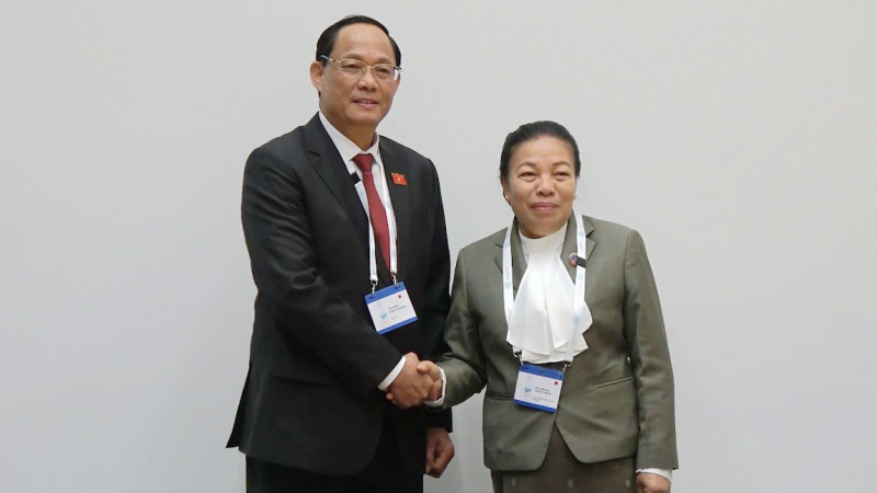 Phó Chủ tịch Quốc hội Trần Quang Phương gặp Trưởng đoàn một số nước tham dự Đại hội đồng IPU - 148 -0