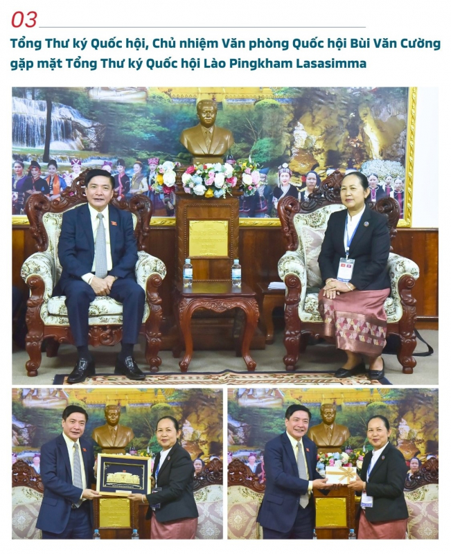 Chuỗi hoạt động của Tổng Thư ký Quốc hội, Chủ nhiệm Văn phòng Quốc hội Bùi Văn Cường tại Lào -0