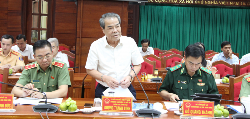 Trưởng Ban Dân nguyện Dương Thanh Bình phát biểu tại buổi làm việc với UBND tỉnh Đắk Lắk
