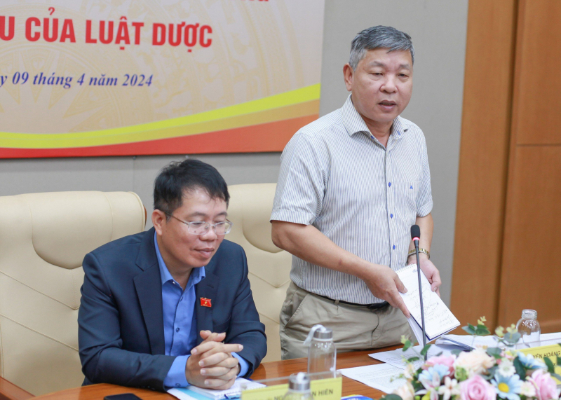 Phó Chủ nhiệm Ủy ban Xã hội Nguyễn Hoàng Mai phát biểu tại hội thảo