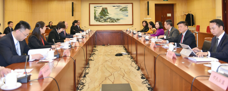 Trưởng Ban Công tác đại biểu Nguyễn Thị Thanh làm việc với Chủ nhiệm Ủy ban Công tác đại biểu của Nhân đại toàn quốc Trung Quốc -0