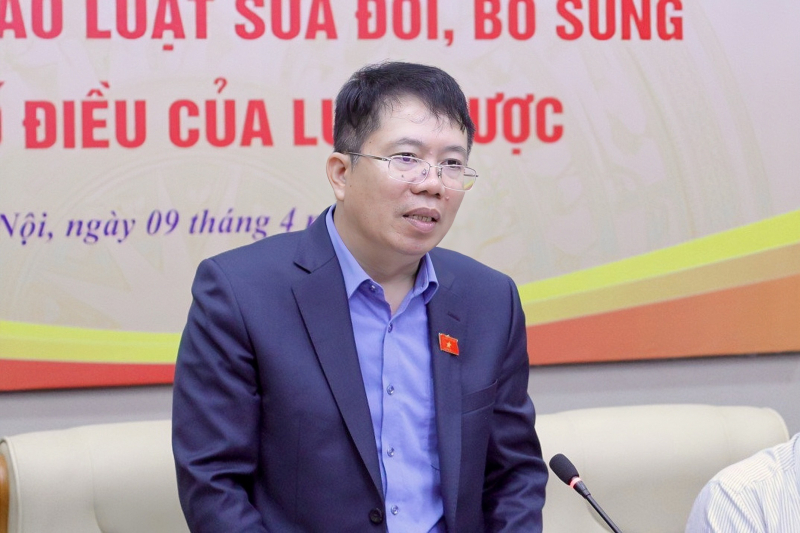 Viện trưởng Viện Nghiên cứu lập pháp Nguyễn Văn Hiển phát biểu tại hội thảo