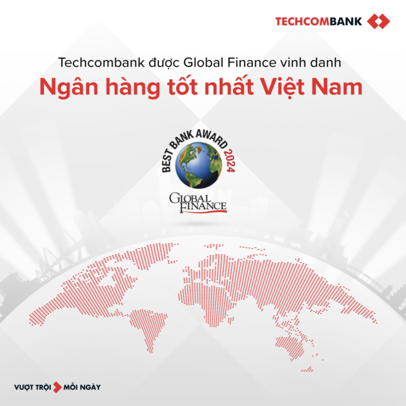 Techcombank được Global Finance vinh danh là ngân hàng tốt nhất Việt Nam -0