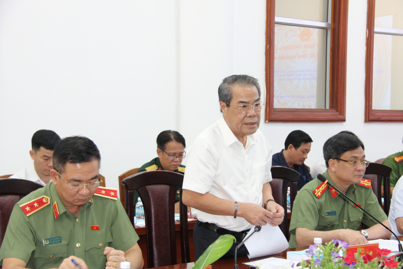Đoàn giám sát chuyên đề của Ủy ban Thường vụ Quốc hội làm việc với UBND tỉnh Khánh Hòa