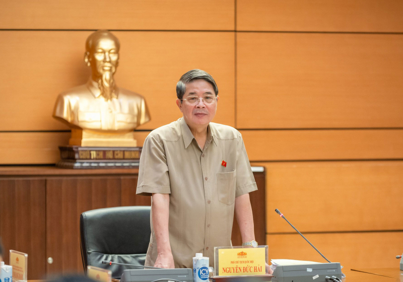 Phó Chủ tịch Quốc hội Nguyễn Đức Hải chủ trì cuộc họp Đoàn giám sát về thực hiện Nghị quyết số 43/2022/QH15 -0