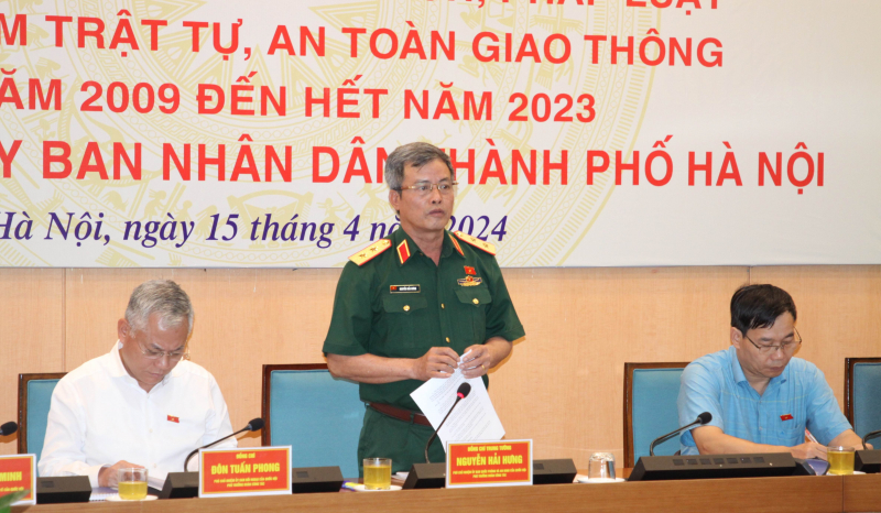 Đoàn giám sát của Ủy ban Thường vụ Quốc hội làm việc với UBND TP. Hà Nội -0