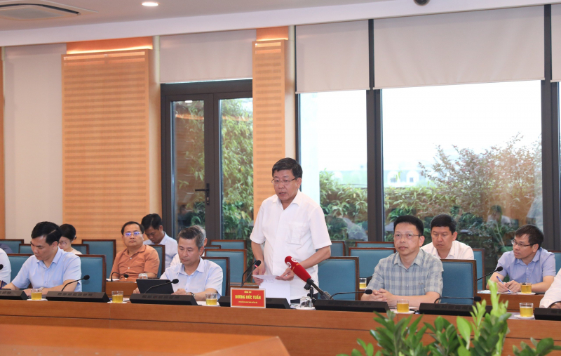Đoàn giám sát của Ủy ban Thường vụ Quốc hội làm việc với UBND TP. Hà Nội