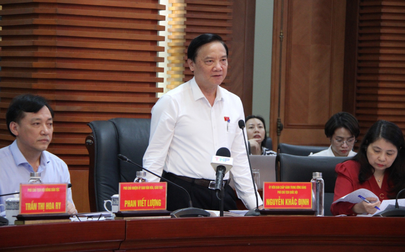 Phó Chủ tịch Quốc hội Nguyễn Khắc Định chủ trì làm việc với UBND TP. Hải Phòng về đơn vị sự nghiệp công lập -0