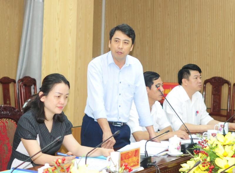 Đoàn giám sát của Ủy ban Thường vụ Quốc hội làm việc tại huyện Hoằng Hóa, Thanh Hóa -0