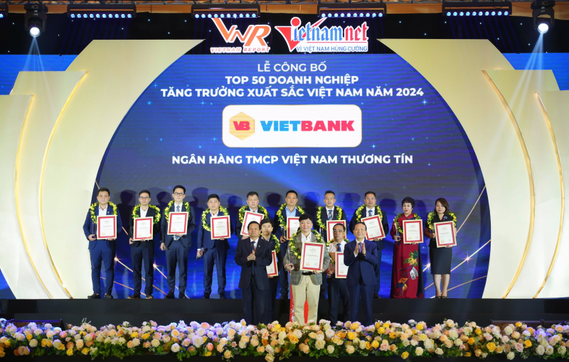 Vietbank được vinh danh top 50 doanh nghiệp tăng trưởng xuất sắc việt nam năm 2024
 -0