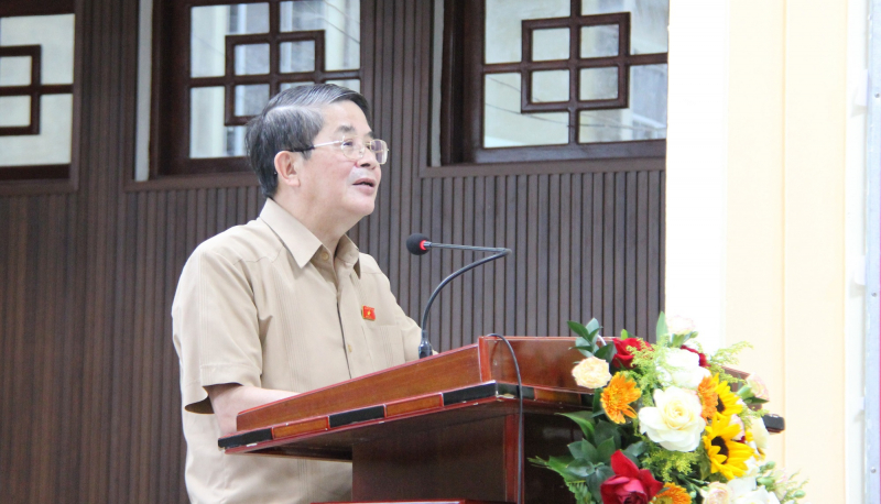 Phó Chủ tịch Quốc hội Nguyễn Đức Hải tiếp xúc cử tri tại huyện Phú Ninh