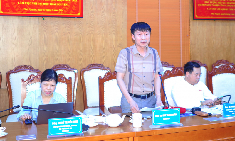 Đoàn giám sát của Ủy ban Thường vụ Quốc hội về đơn vị sự nghiệp công lập làm việc với Đại học Thái Nguyên -0