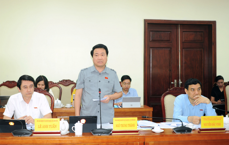 Đoàn giám sát của Ủy ban Thường vụ Quốc hội về đơn vị sự nghiệp công lập làm việc với UBND tỉnh Thái Nguyên