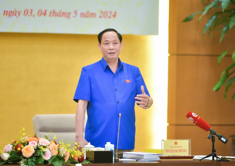 Phó Chủ tịch Quốc hội, Thượng tướng Trần Quang Phương dự phiên họp thẩm tra dự án Luật Phòng không nhân dân -0