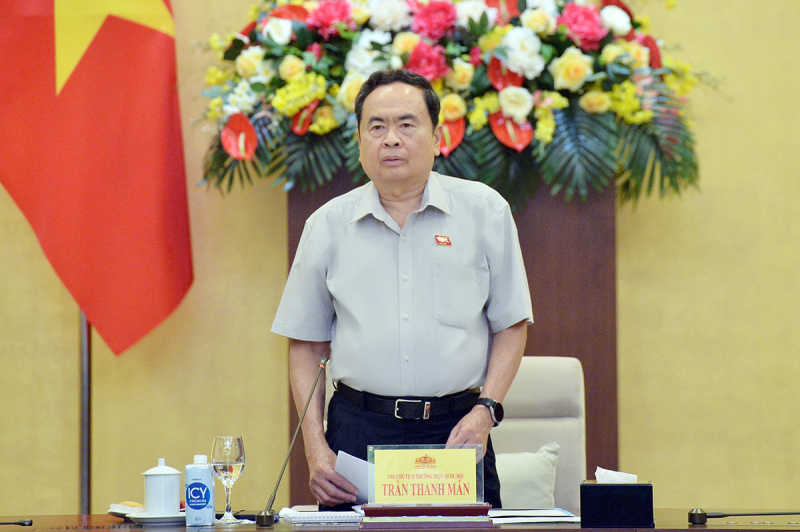 Phó Chủ tịch Thường trực Quốc hội Trần Thanh Mẫn chủ trì họp giao ban của Lãnh đạo Quốc hội và Thường trực các cơ quan của Quốc hội