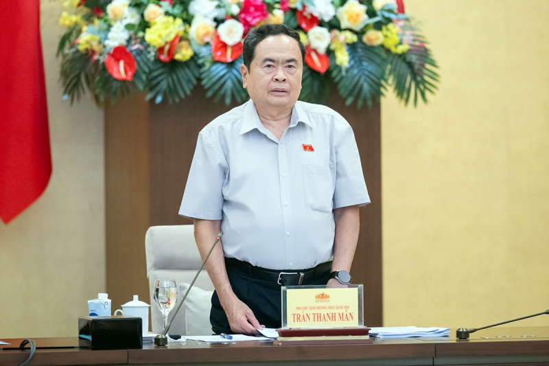 Phó Chủ tịch Thường trực Quốc hội Trần Thanh Mẫn chủ trì cuộc họp về tiếp thu, giải trình, chỉnh lý 2 dự thảo Luật -4