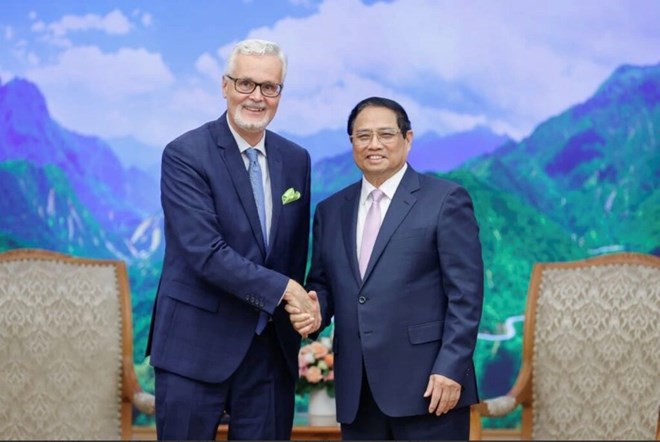 Thủ tướng Phạm Minh Chính tiếp Đại sứ Đức Guido Hildner -0
