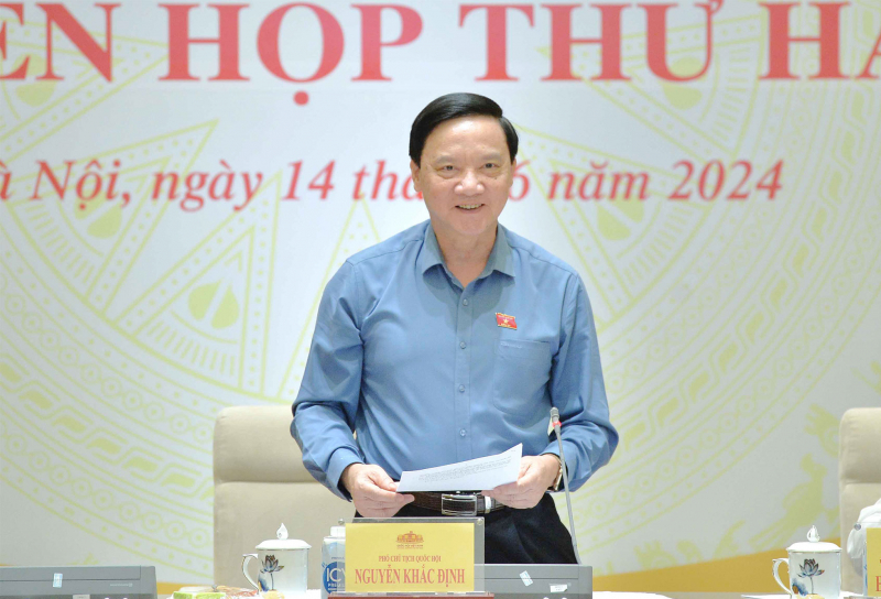Phó Chủ tịch Quốc hội Nguyễn Khắc Định chủ trì phiên họp của Đoàn giám sát về đơn vị sự nghiệp công lập -0